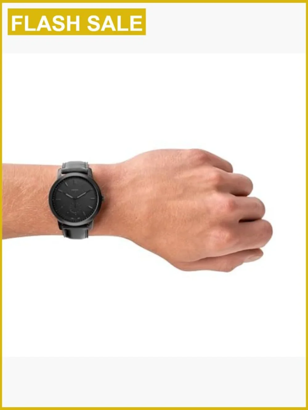 Fossil Minimalist Quartz Mens Watch 44mm Stainless Steel